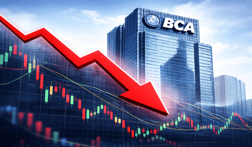 BBCA Melemah Signifikan, Harga Terkoreksi Jauh dari Level 10.000
